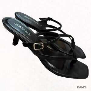 Soda for Fashion Nova Liam Black Kitten Heels | Women’s 9 | New in Box
